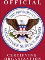 Seal of The President's Volunteer Service Award. Offical Certifying Organization